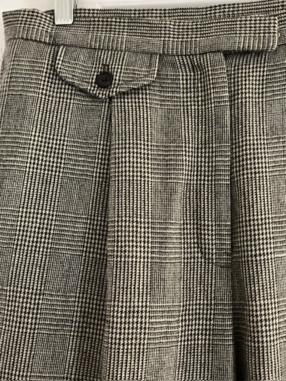 Lauren Ralph Lauren glen plaid wool trousers black/gray size 10 equestrian class - Picture 4 of 5